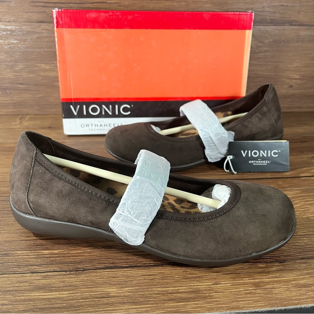 VIONIC โFernโ Mary Jane Flats Shoes Womenโsโ Size 6.5 NEW